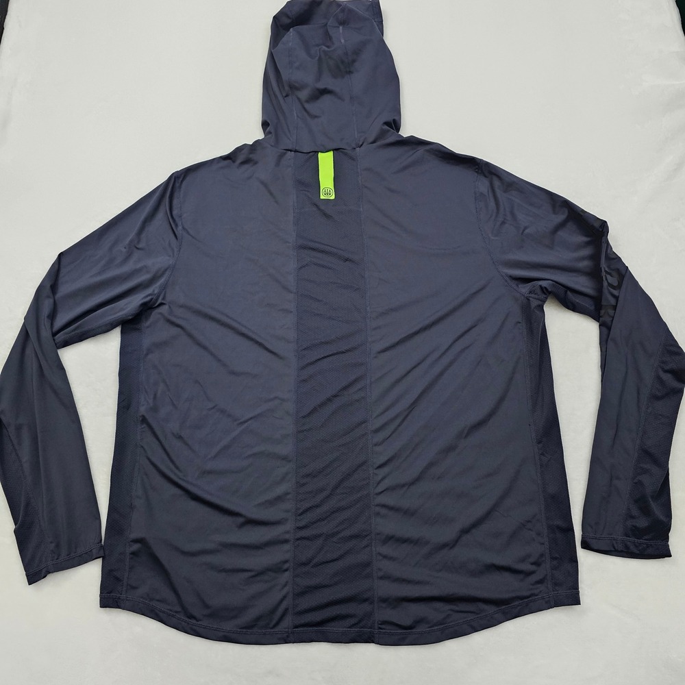 Beretta Performance Hoodie Mens XXL Black Green Sun Shirt Neck Gaiter Tactical - Picture 3 of 12
